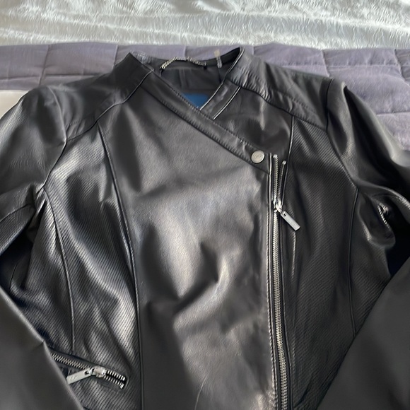 Cole Haan lambskin black leather jacket VGUC - Picture 7 of 8